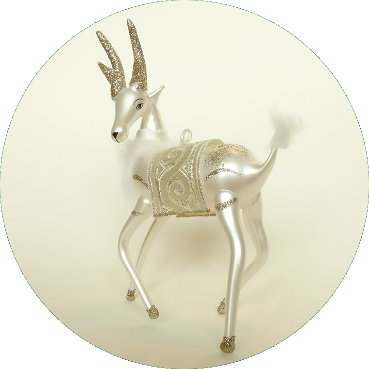 Rentier, weiß, A1977M