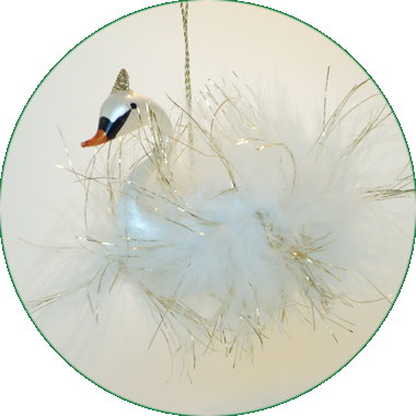 Schwan mit Goldfäden, A2080S