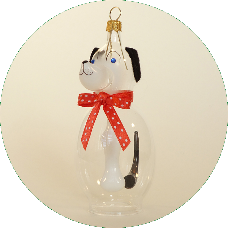 Hund mit Knochen, A2507