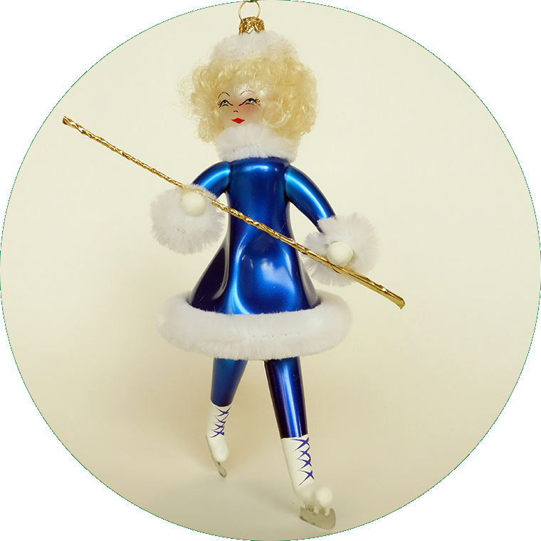 Eisläuferin in Blau, DO1553E