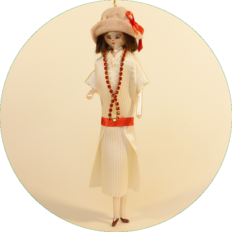 Dame 20er Jahre, mit Kette, DO7517